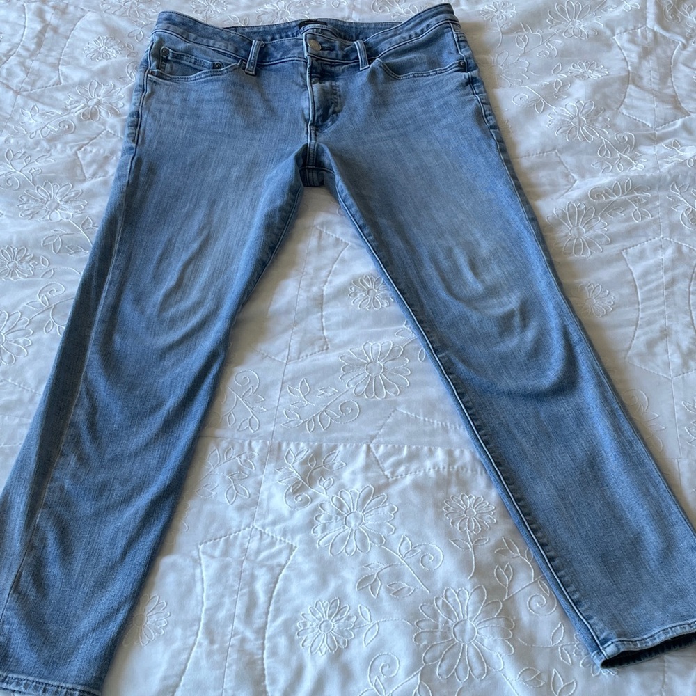 Express Light Blue Men's Skinny Jeans